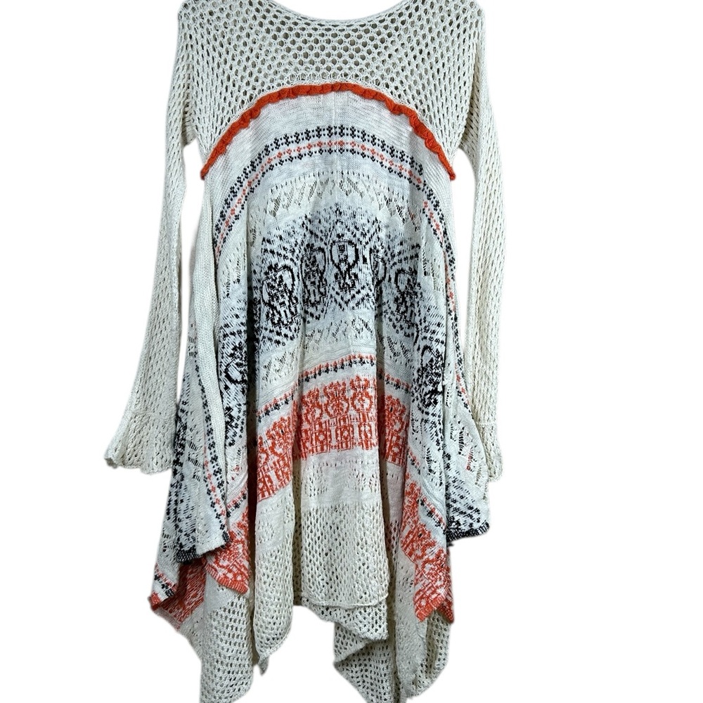 Anthropologie Sleeping On Snow Bohemian Risen Sun Crochet Sweater Dress - Picture 8 of 10